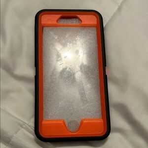 Orange and Black iPhone Case